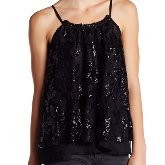 sequin sleeveless top